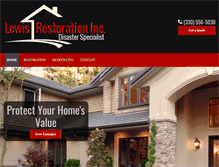 Tablet Screenshot of lewisrestoration.net